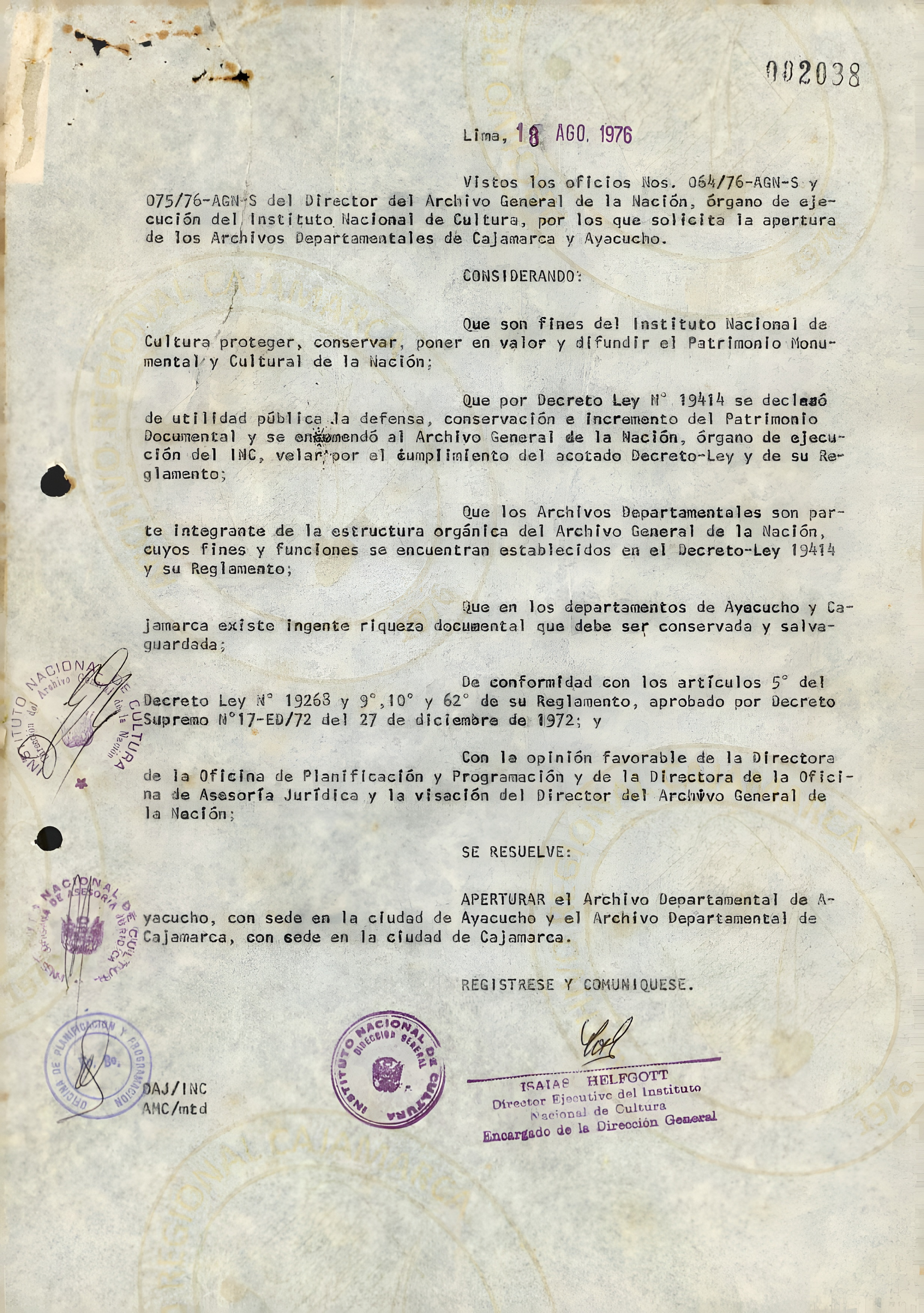 Resoluci&oacute;n de Creaci&oacute;n - P&aacute;gina 2
